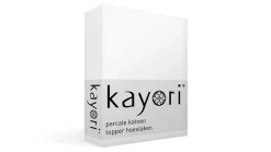 Shizu percale katoen topper hoeslaken