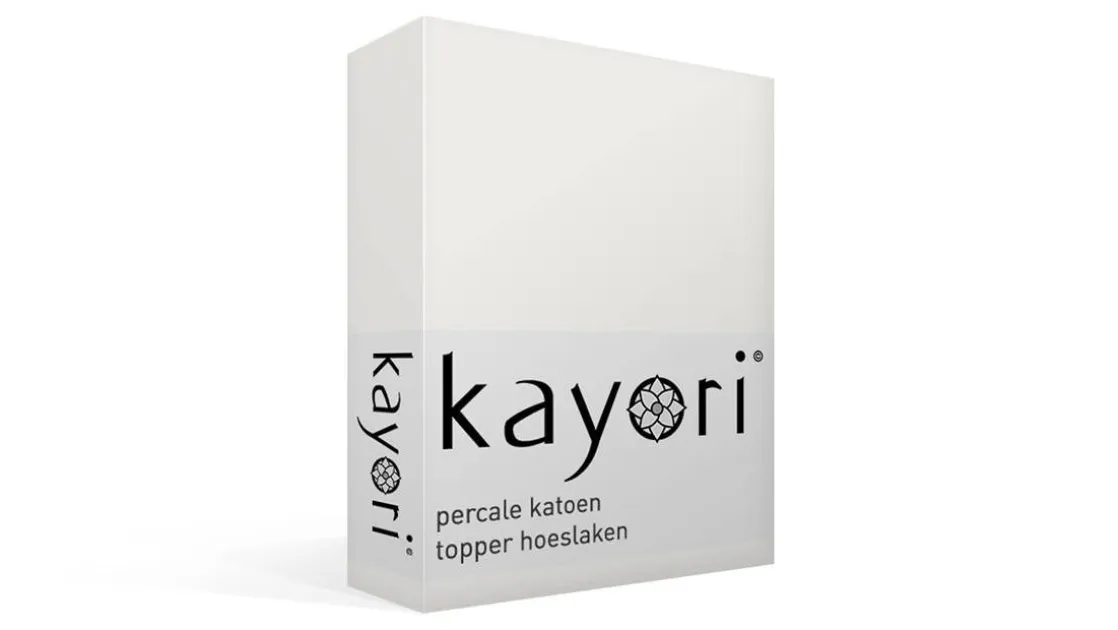 Shizu percale katoen topper hoeslaken