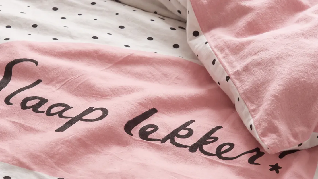 Slaap lekker flanel dekbedovertrek