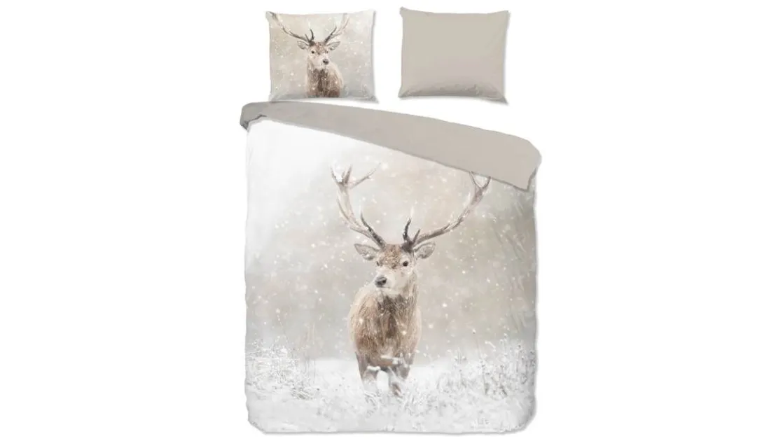 Snowydeer flanel dekbedovertrek