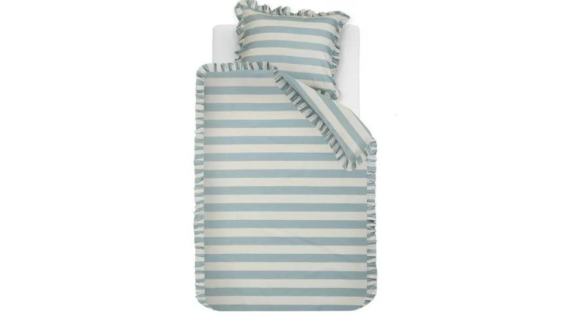Striped Ruffle dekbedovertrek