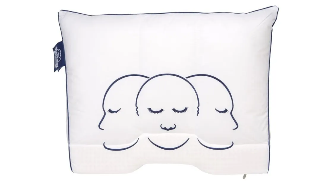 Support Blauw synthetisch medium-stevig hoofdkussen
