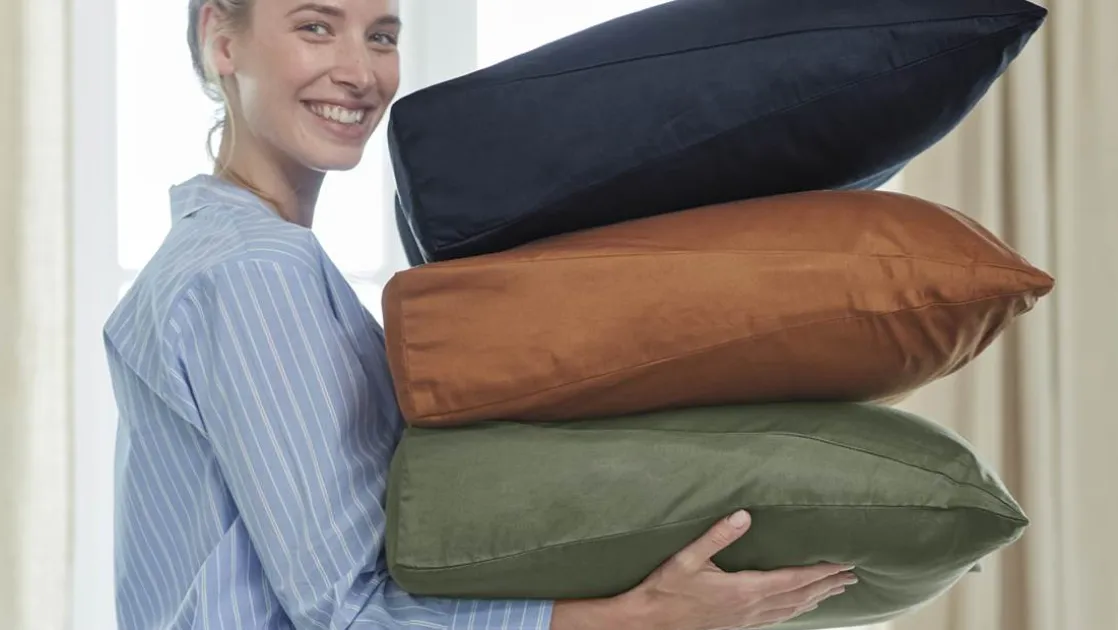 Support Satin kussensloop voor extra stevig kussen
