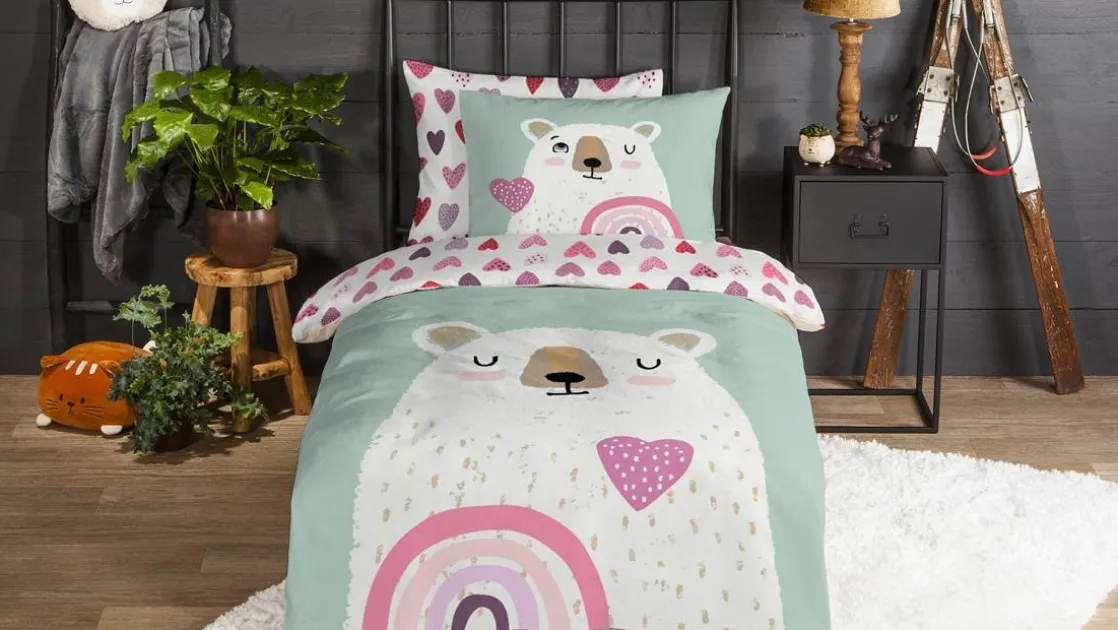 Ted flanel dekbedovertrek