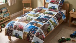 Tractor flanel dekbedovertrek