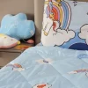 Unicorn Blauw wasbaar dekbed