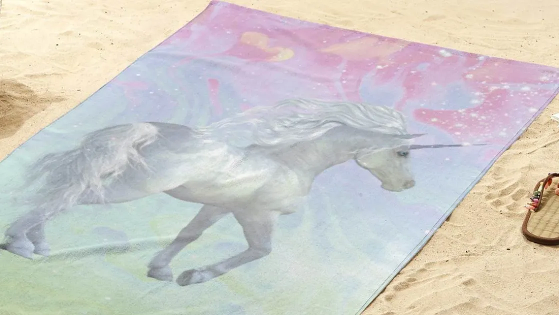 Unicorn strandlaken