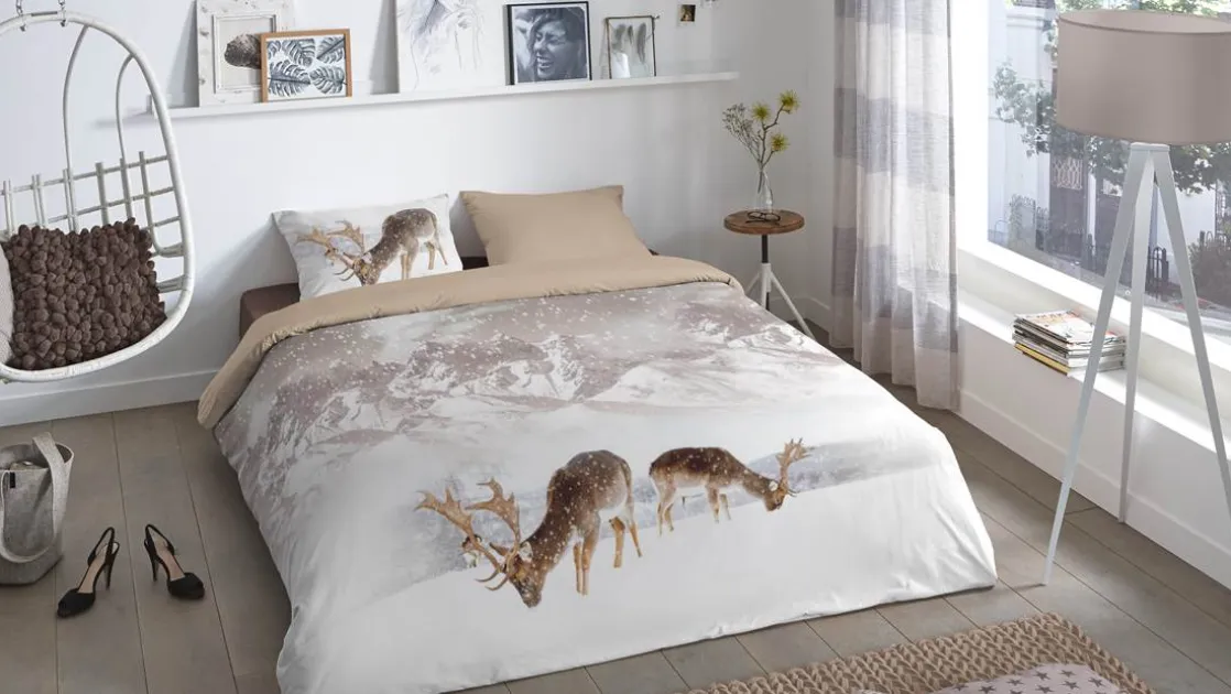 Winter flanel dekbedovertrek