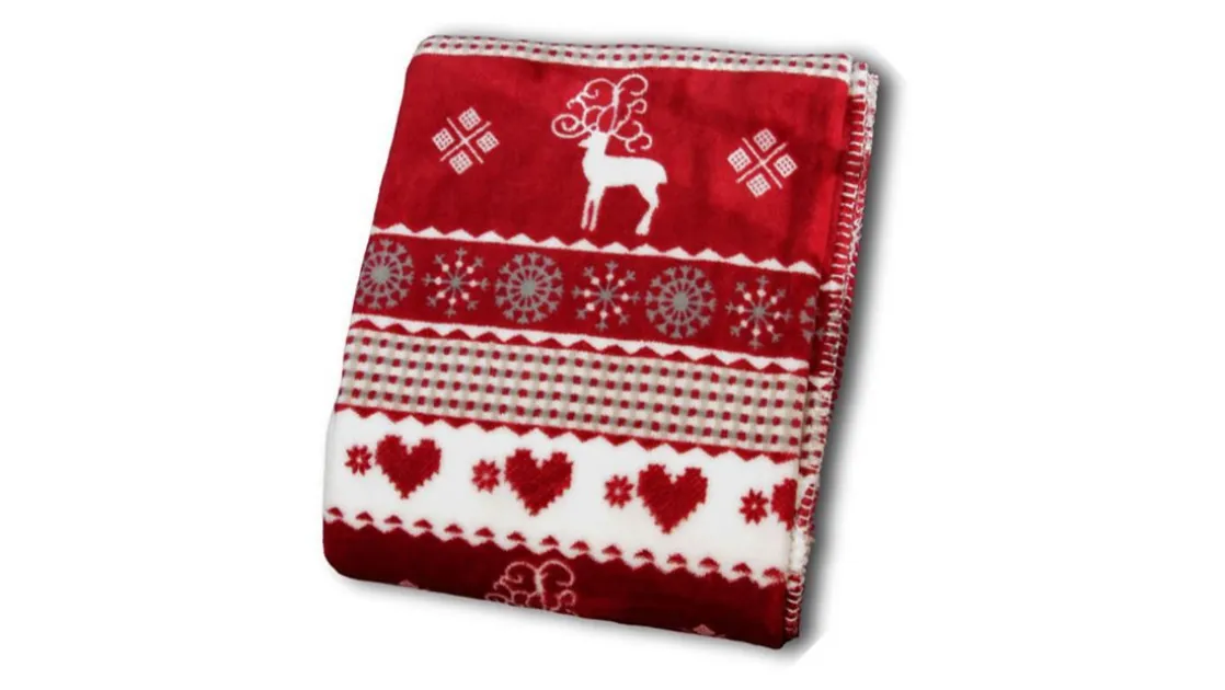 Winter fleece plaid